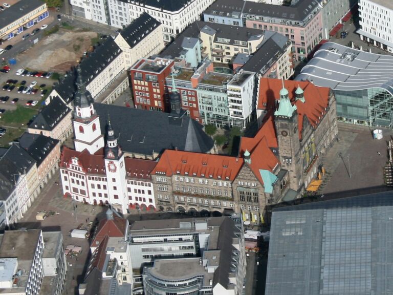 Altes und Neues Rathaus in Chemnitz