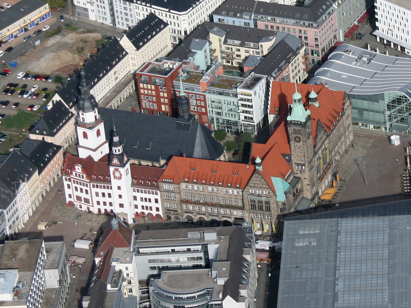 Chemnitz Altes und Neues_Rathaus